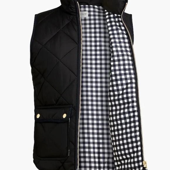 J. Crew Black Quilted Varsity Jacket - Picture 3 of 6